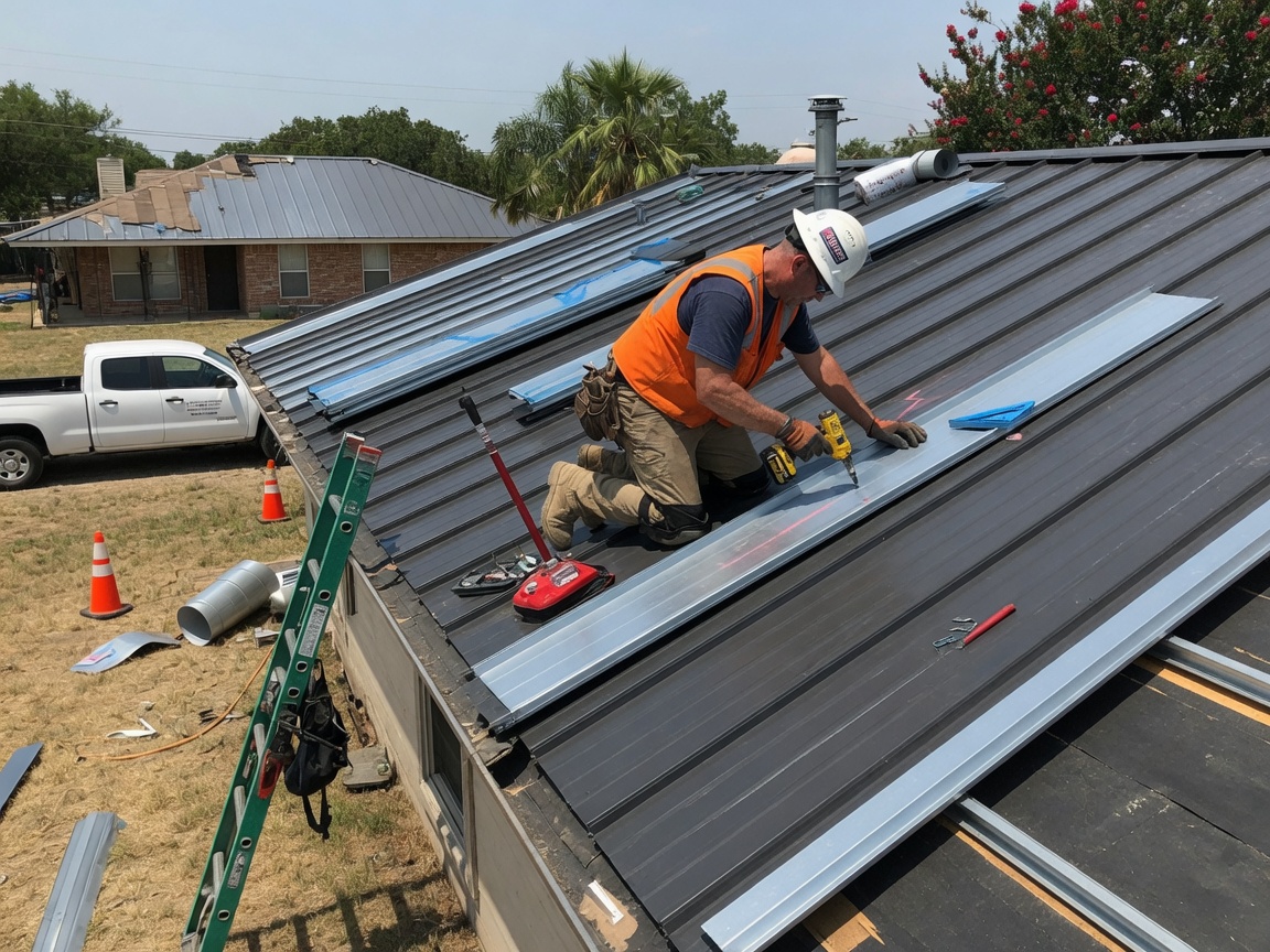 Metal Roof Installation in TX